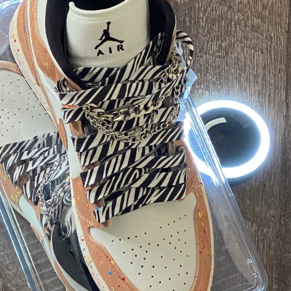 **SOLD** NEW Custom Nike Air Jordan 1 Paint Splatter Size 10 Mens - Picture 12 of 16